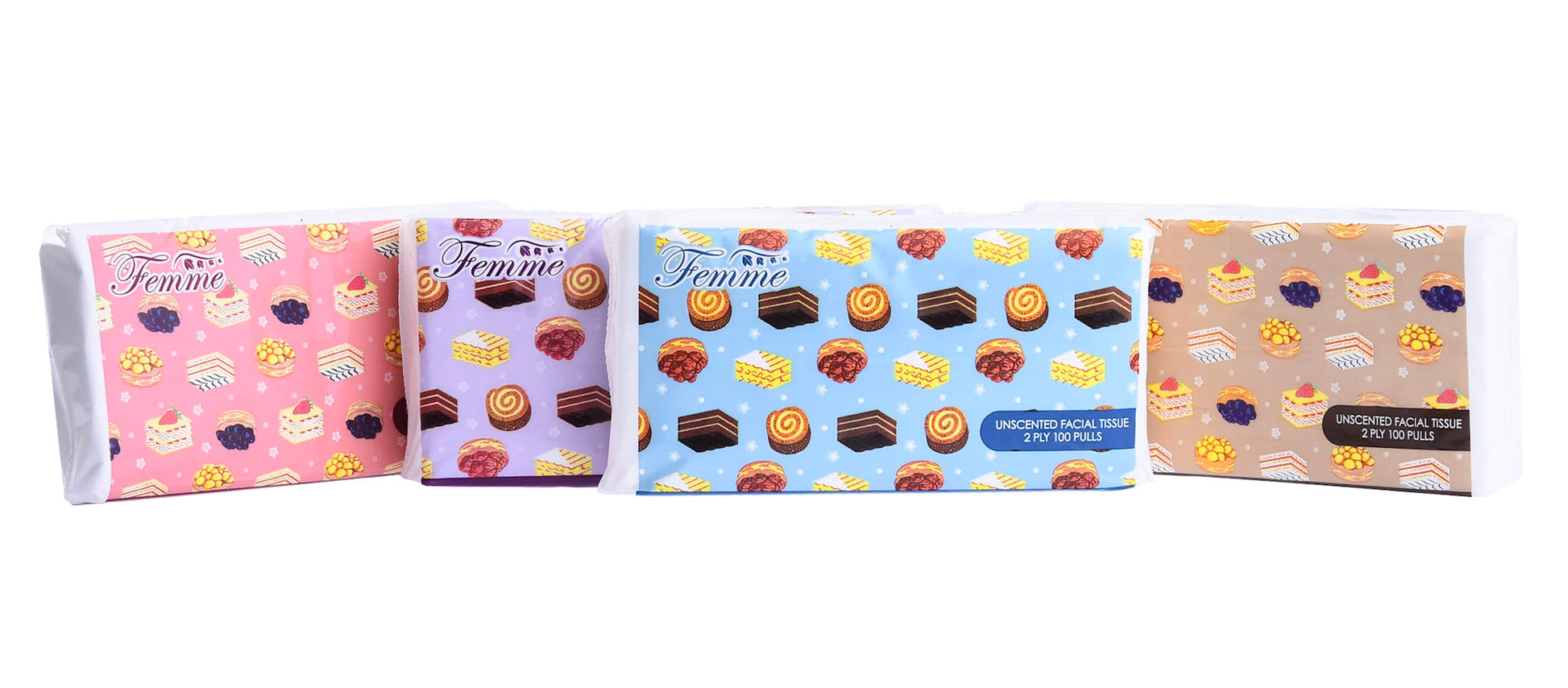 Femme Big Travel Pack Facial Tissue 100 Pulls (1 Pack)