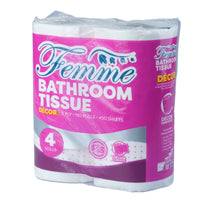 Femme Décor 3 Ply Bathroom Tissue (4 Rolls)