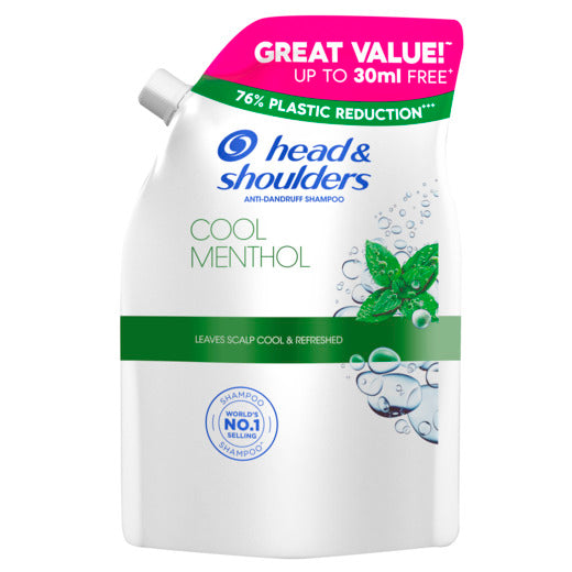 Head and Shoulders Shampoo Anti Dandruff Cool Menthol 420ml Refill