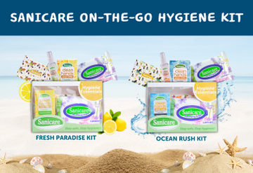 HYGIENE ON THE GO MADE BETTER BY SANICARE’S NEW HYGIENE KITS!