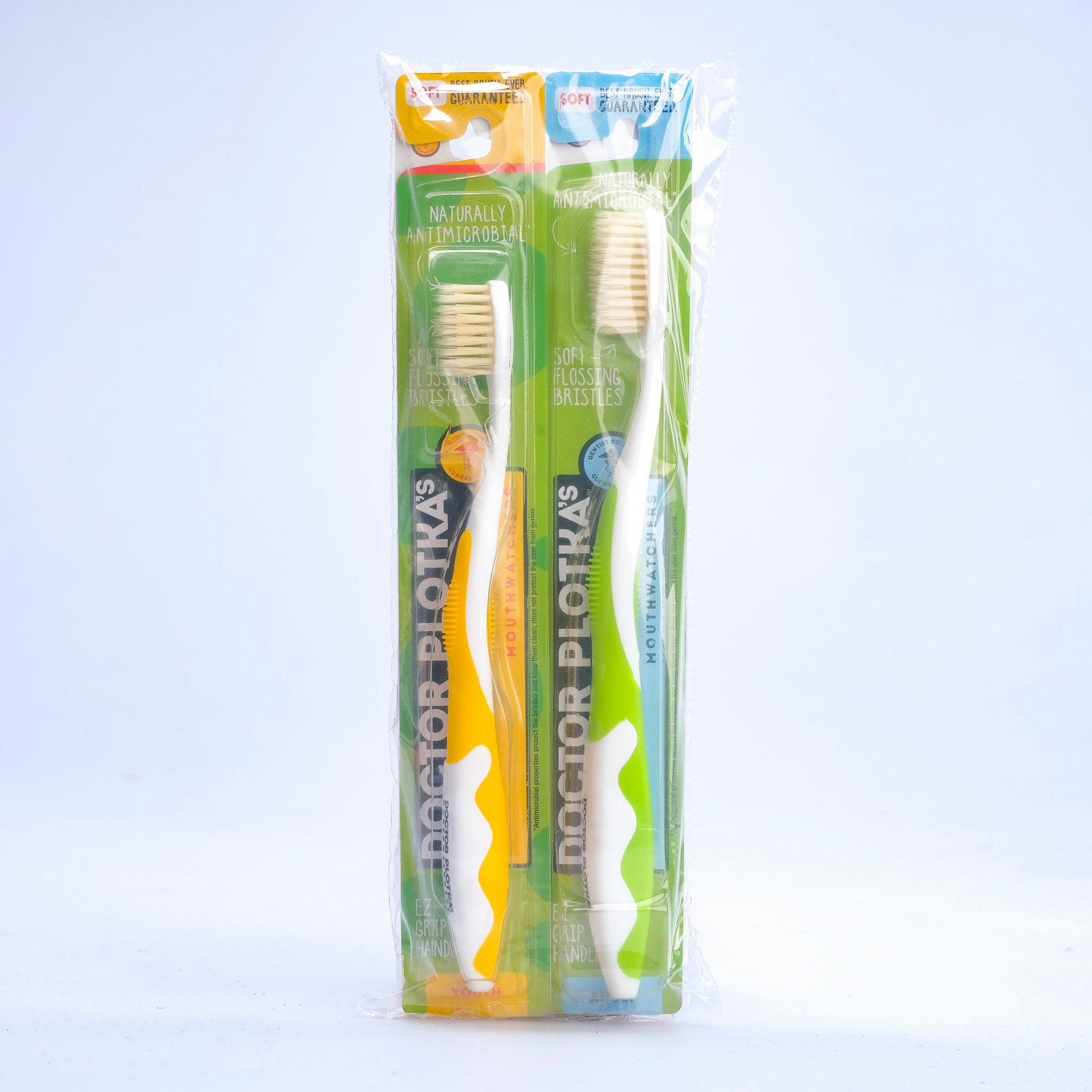 Dr. Plotka's Toothbrush Buy 2 Adult + 1 Youth + Get 1 Youth for FREE (Pack of 4)