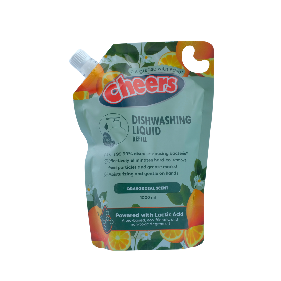 Cheers Dishwashing Liquid 1000ML - Orange Zeal
