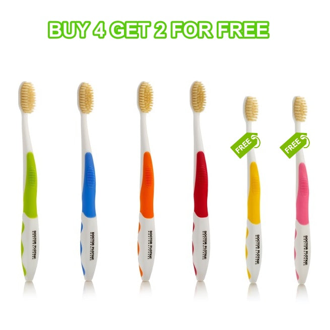 Dr. Plotka's Toothbrush Buy 4 Adult + Get 2 Youth for FREE (Pack of 6)