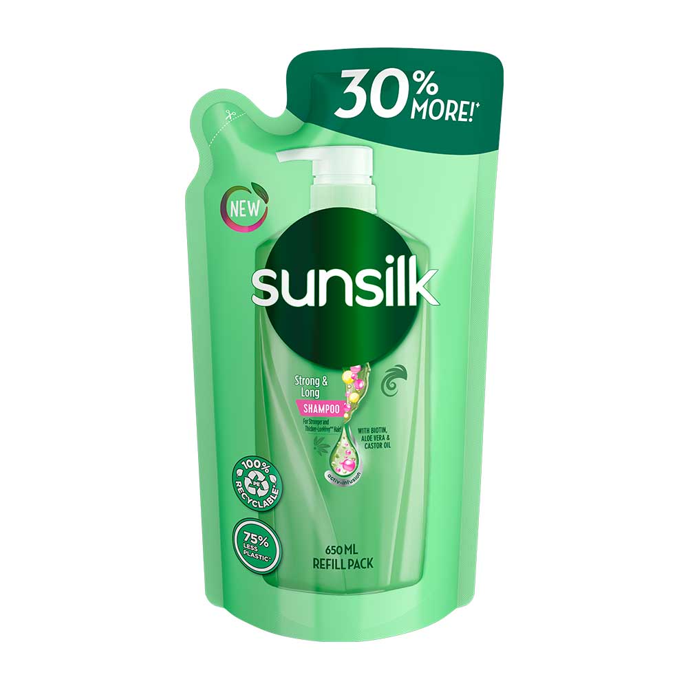 Sunsilk Shampoo Strong And Long 650ml Refill