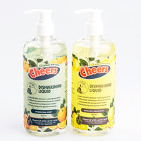 Cheers Dishwashing Liquid 500ml - Orange Zeal Scent (1 Pump Bottle) CTG
