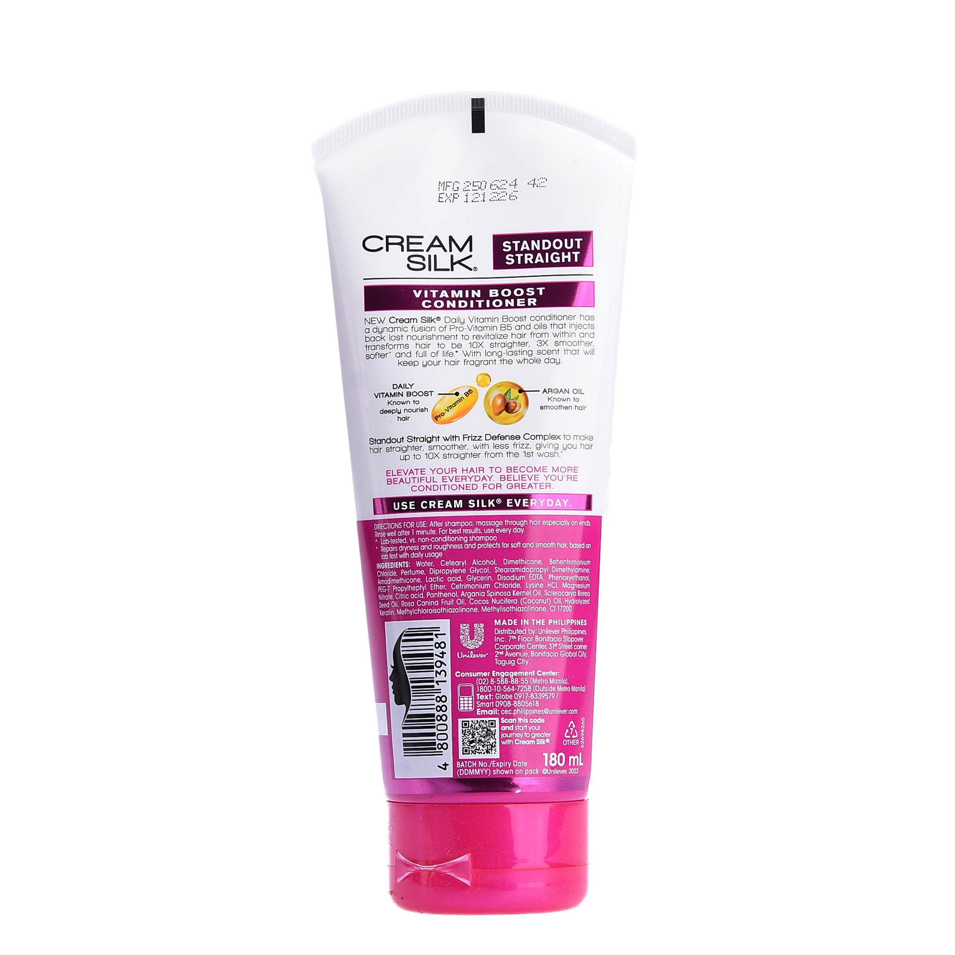 Cream Silk Ultimate Reborn Standout Straight Tri-Oleo Conditioner 180ml