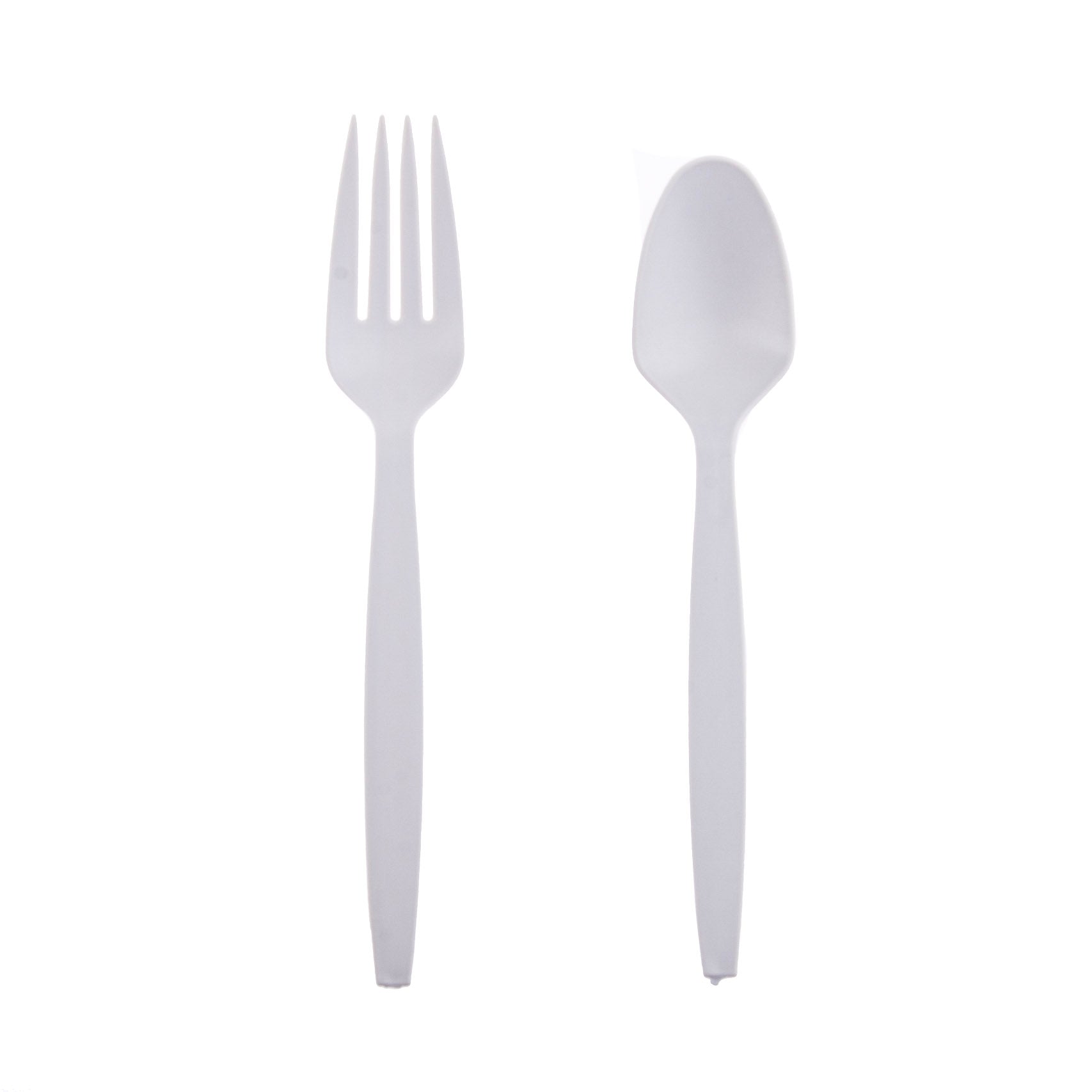 Cheers Starch-based Cutleries Natural Color Spoon & Fork 12 Pairs (1 Pack)