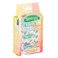 Sanicare Mini Wipes - 6 packs 48 sheets