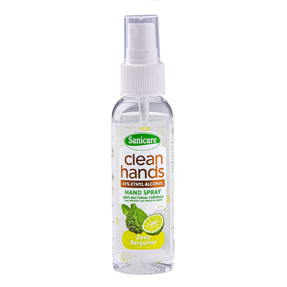 Sanicare Clean Hands Alcohol Spray - Zesty Bergamot (1 Bottle)