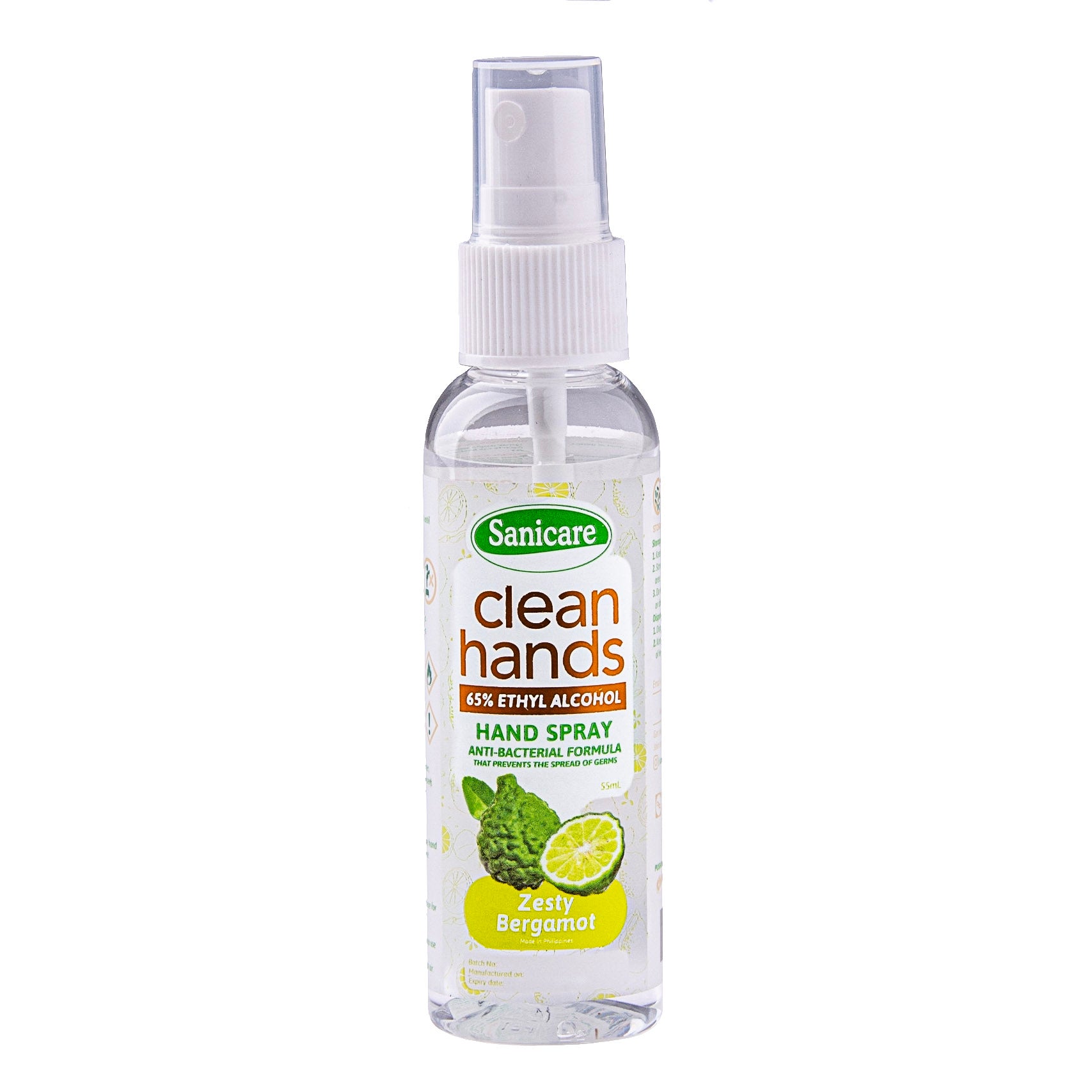 Sanicare Clean Hands Alcohol Spray - Zesty Bergamot (1 Bottle)