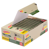 Cheers Medium Size Brown & Green Glassine Paper Bag - 50 Bags (1 Box)