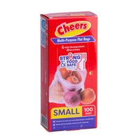 Cheers Small Size Multi-Purpose Flat Bag - 100 Bags (1 Box)