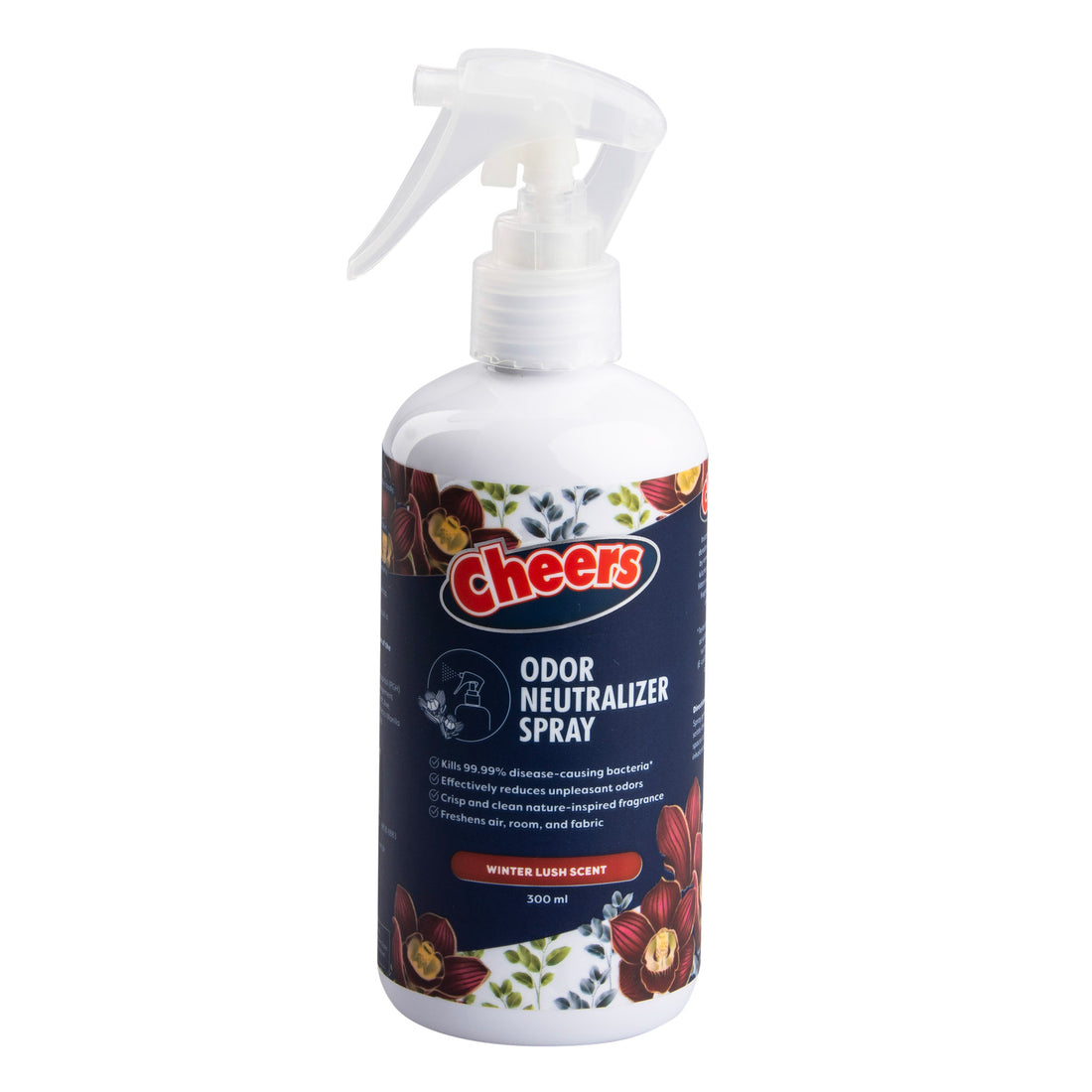 Cheers Odor Neutralizer Spray - Winter Lush 300ml (1 Bottle)