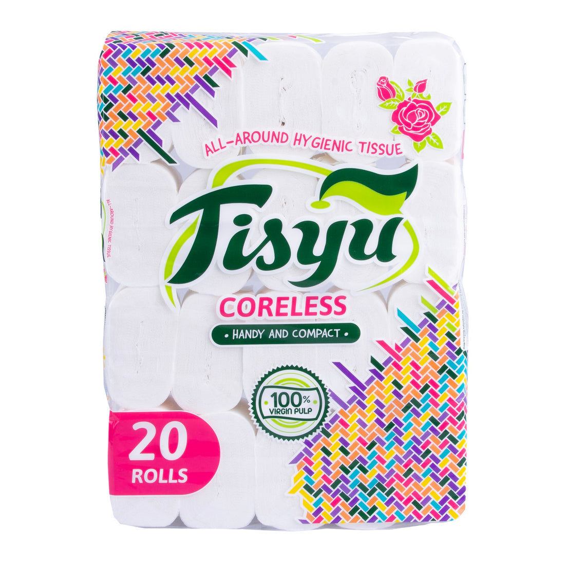 Tisyu Coreless Bathroom Tissue - (20 Rolls)