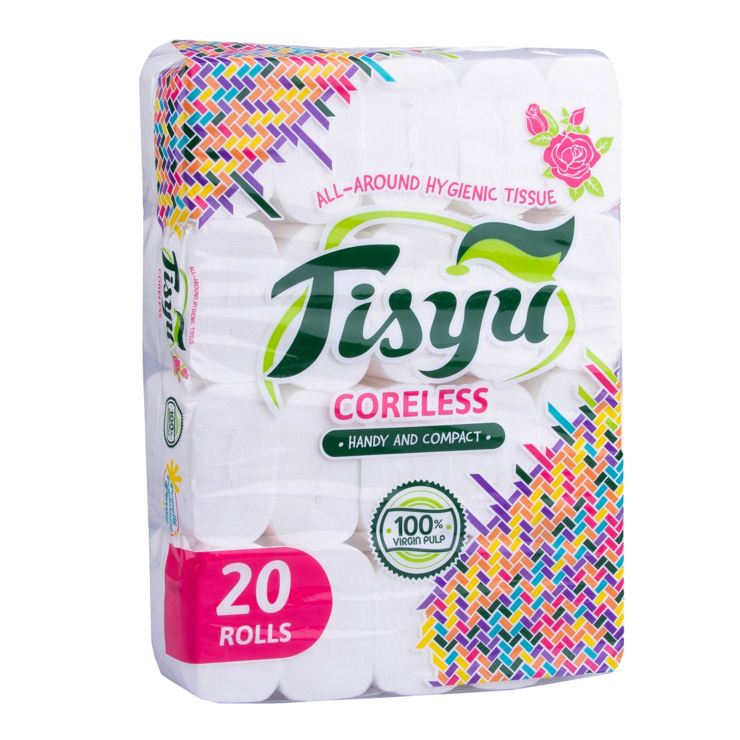 Tisyu Coreless Bathroom Tissue - (20 Rolls)