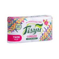 Tisyu Coreless Compact Bathroom Tissue Twin (3 Twin Rolls)