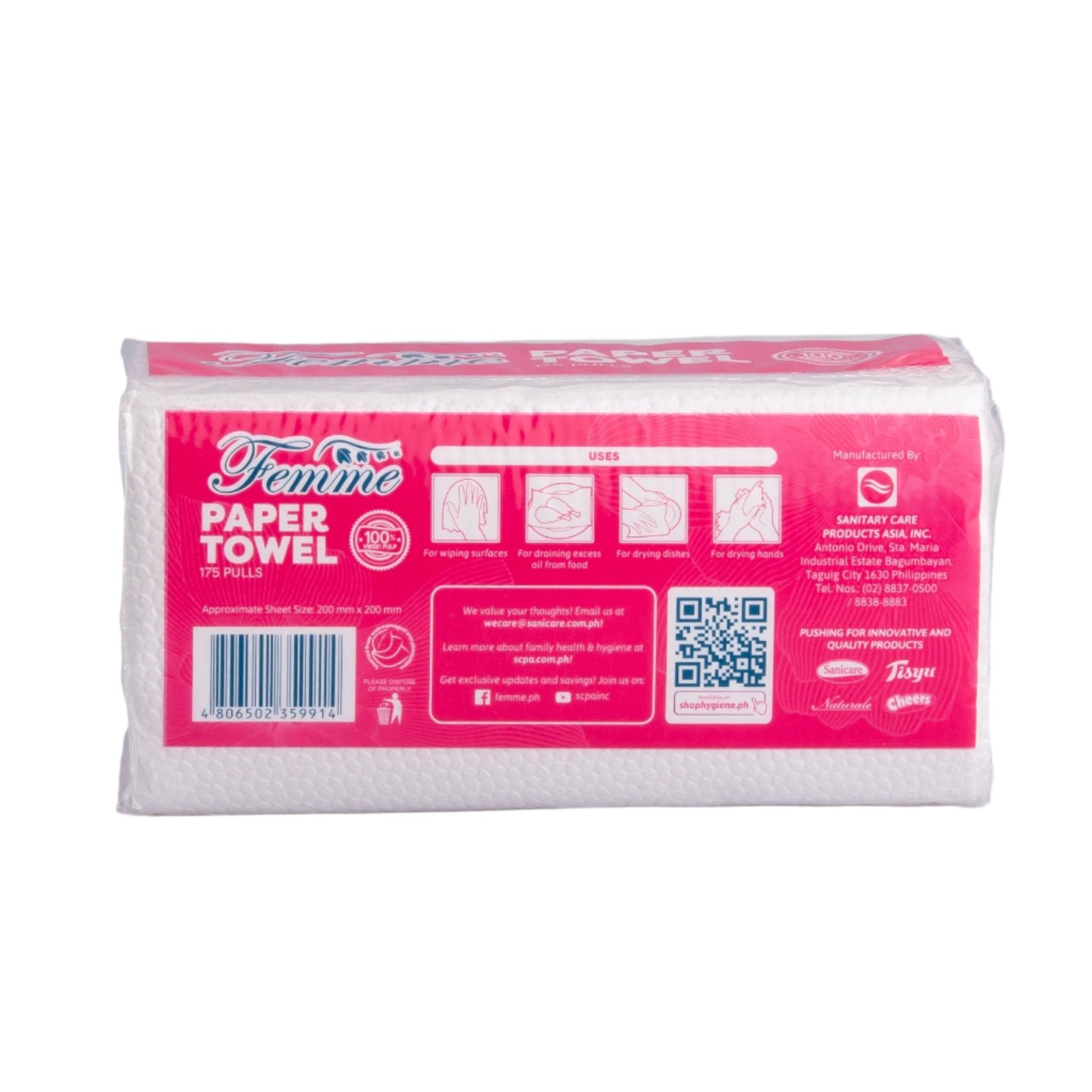 Femme Interfolded Paper Towel (1 Pack)