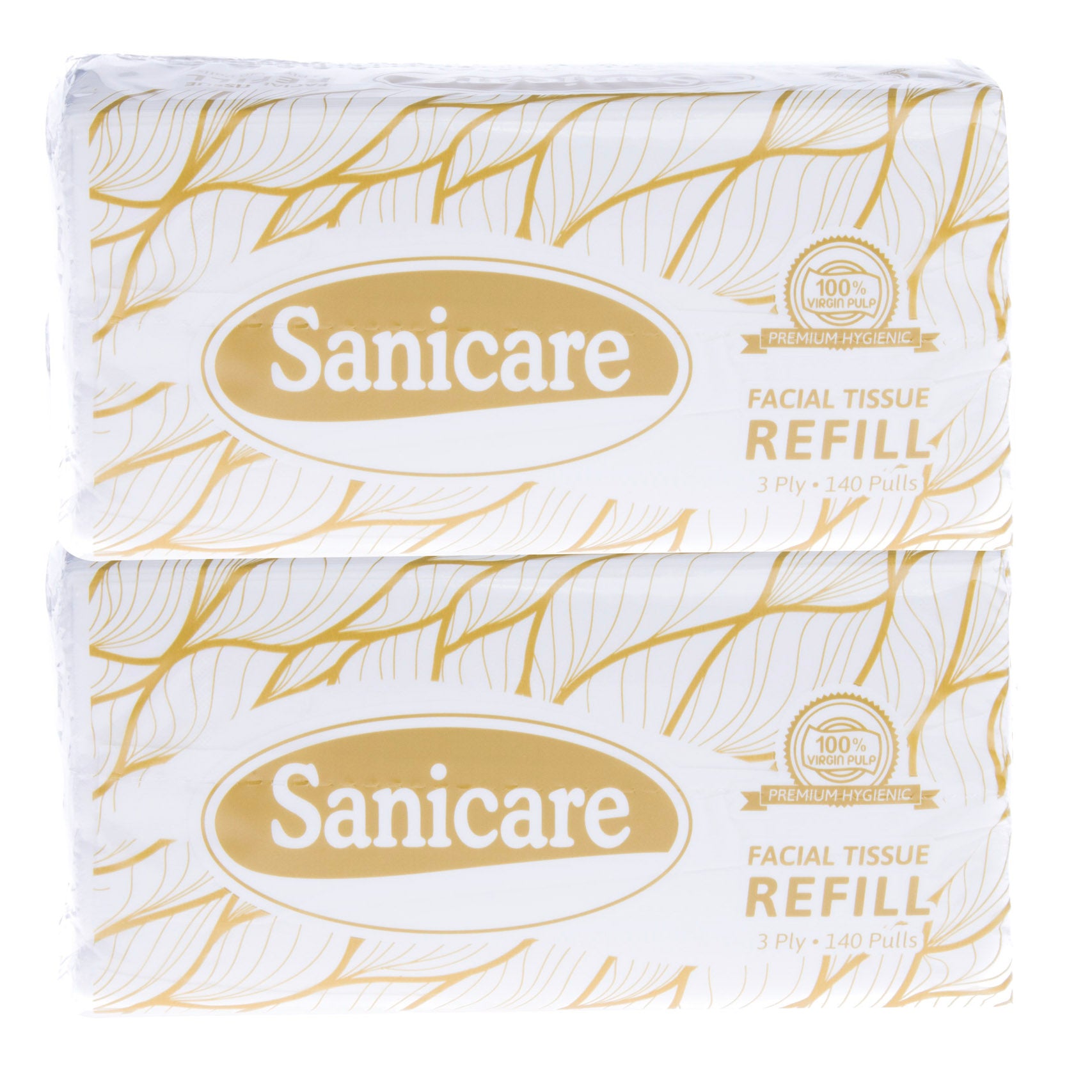 Sanicare Econo Box Facial Tissue Refills  (Twin Pack)