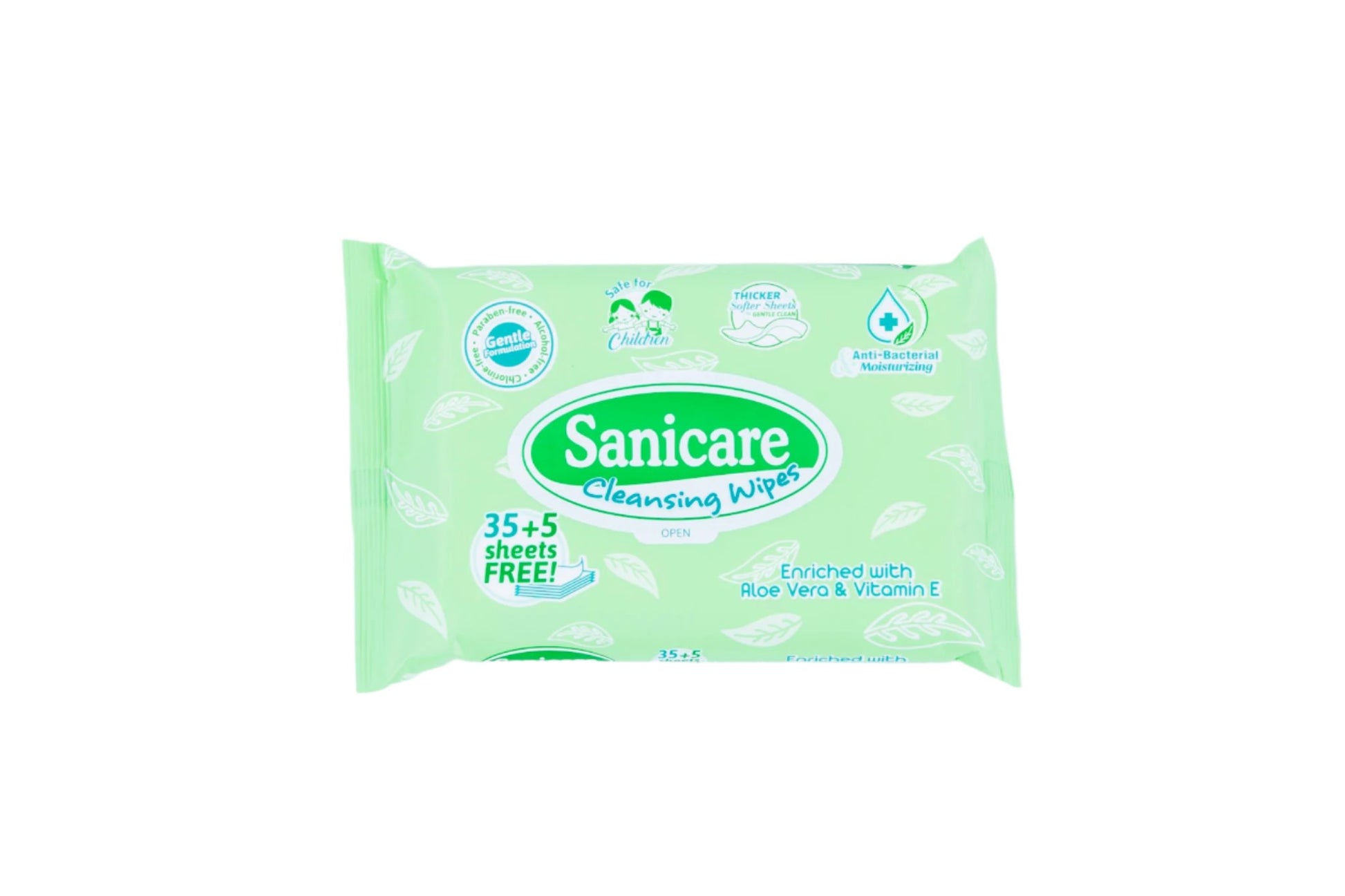 Sanicare Cleansing Wipes 35+5 Sheets (1 Pack)