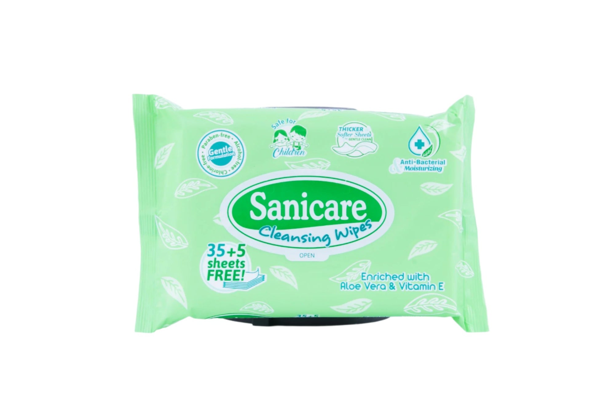 Sanicare Cleansing Wipes 35+5 Sheets (1 Pack)