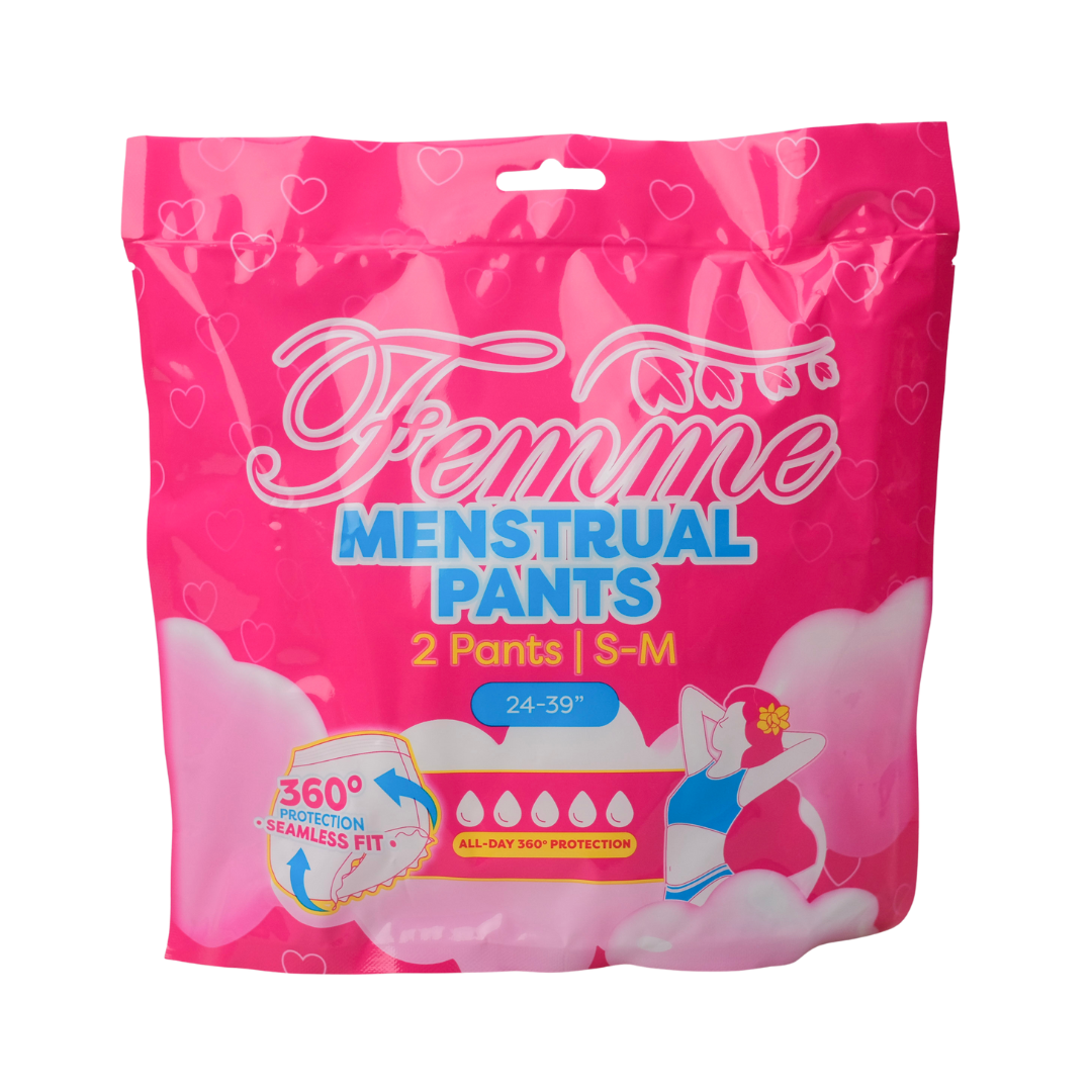 Femme Menstrual Pants - S-M 2Pcs/Pack
