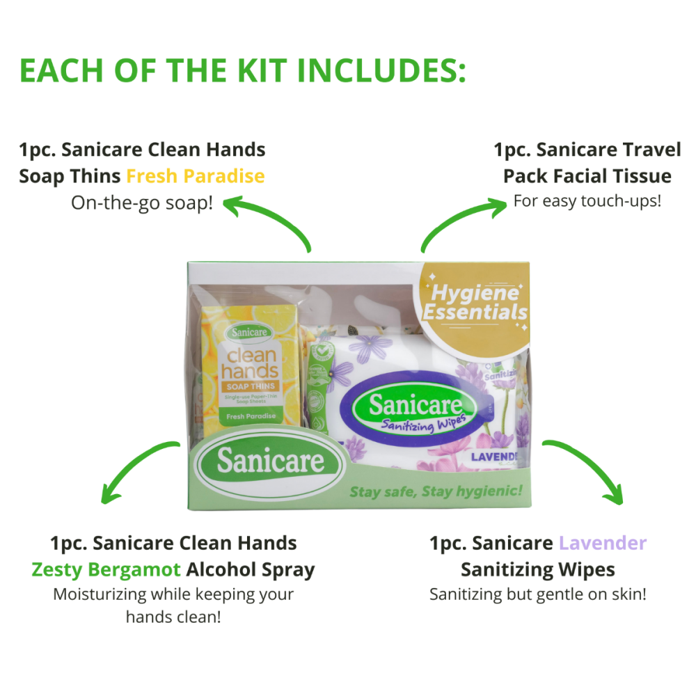 Sanicare Hygiene On-the-Go - Fresh Paradise kit