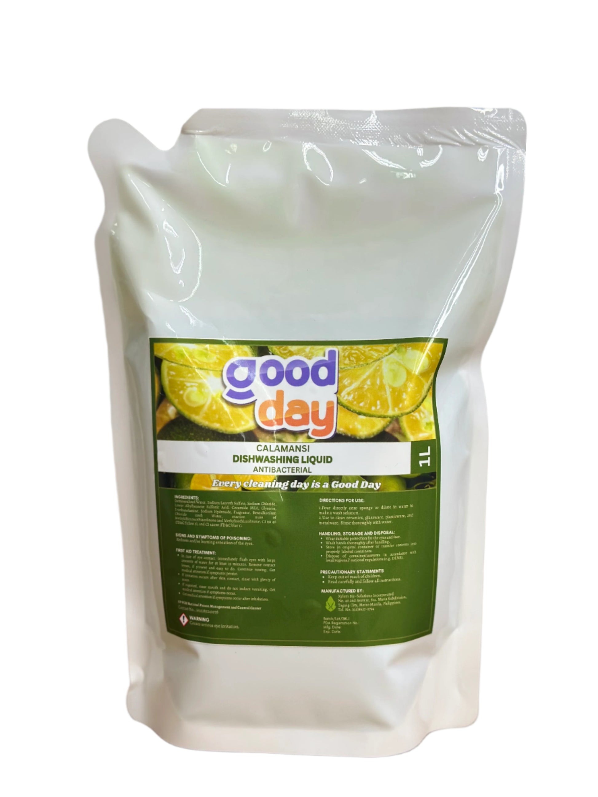 Goodday Dishwashing Liquid Pouch Calamansi 1L