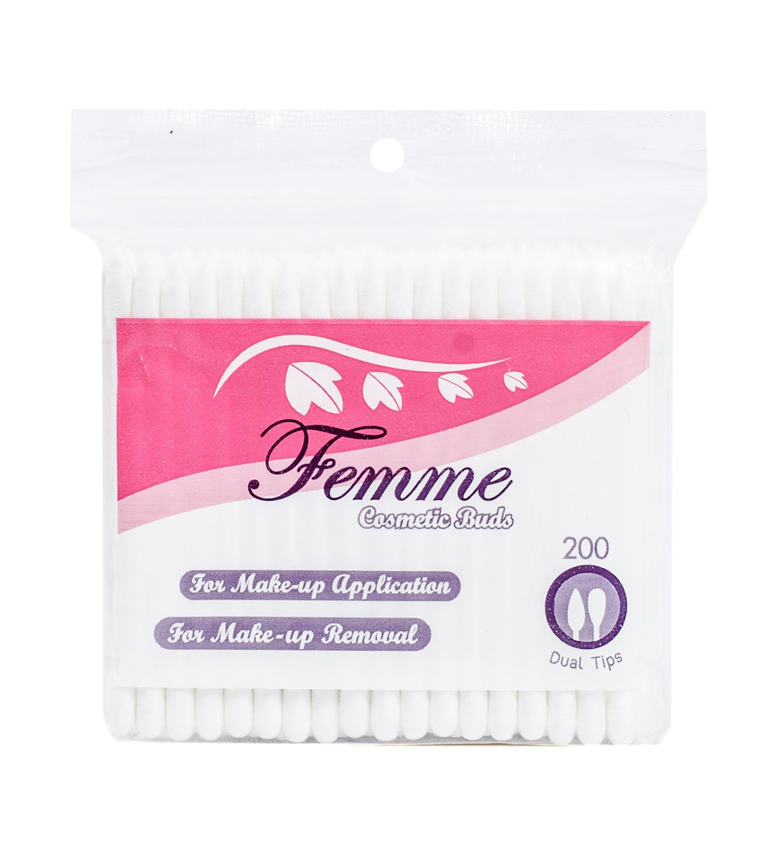 Femme Dual Tips Cosmetic Buds - 200 Tips (Pack of 3)