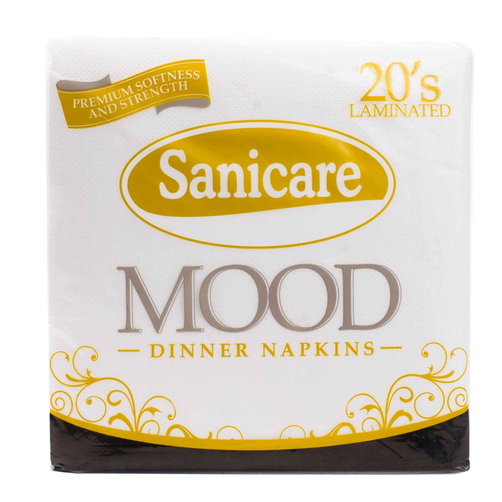 Sanicare Mood Dinner Napkins - White (1 Pack)