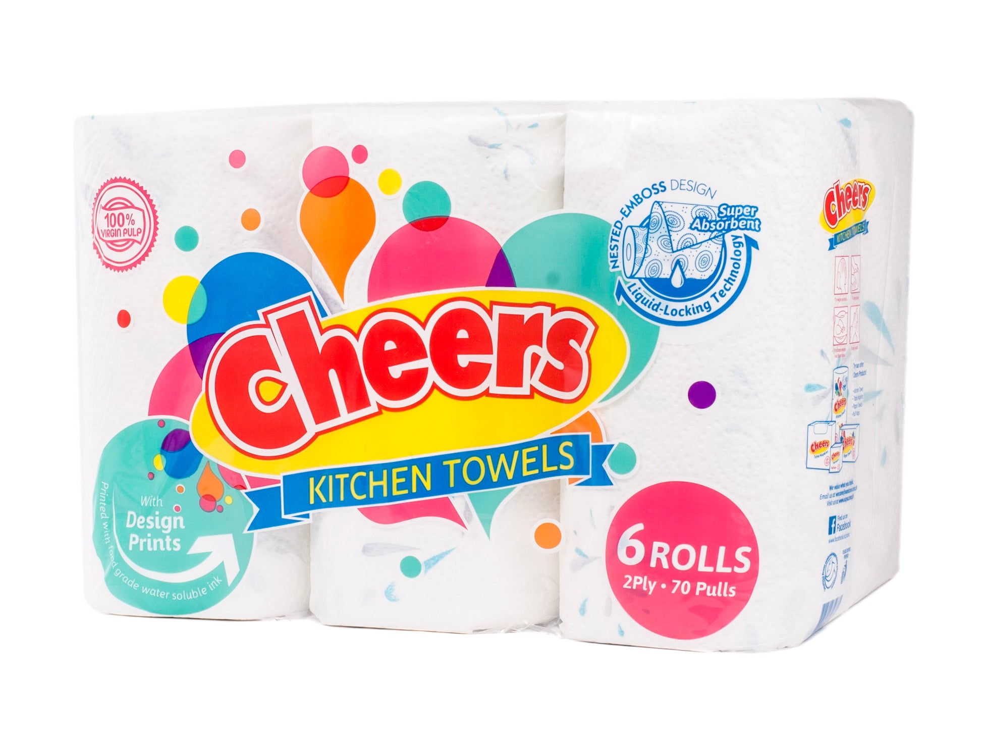 Cheers Regular Kitchen Towel (6 Rolls)