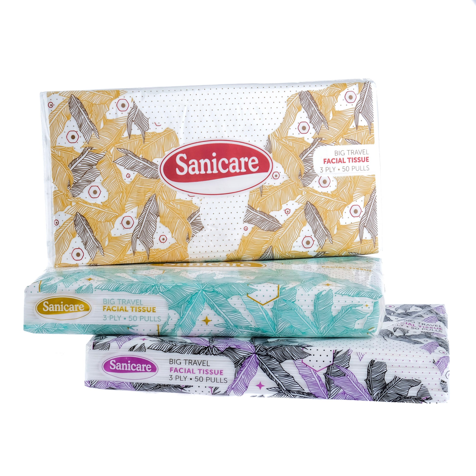 Sanicare Big Travel Pack Facial Tissue 3 Ply (1 Pack)