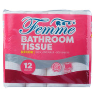 Femme 2 Ply Bathroom Tissue (12 Rolls)