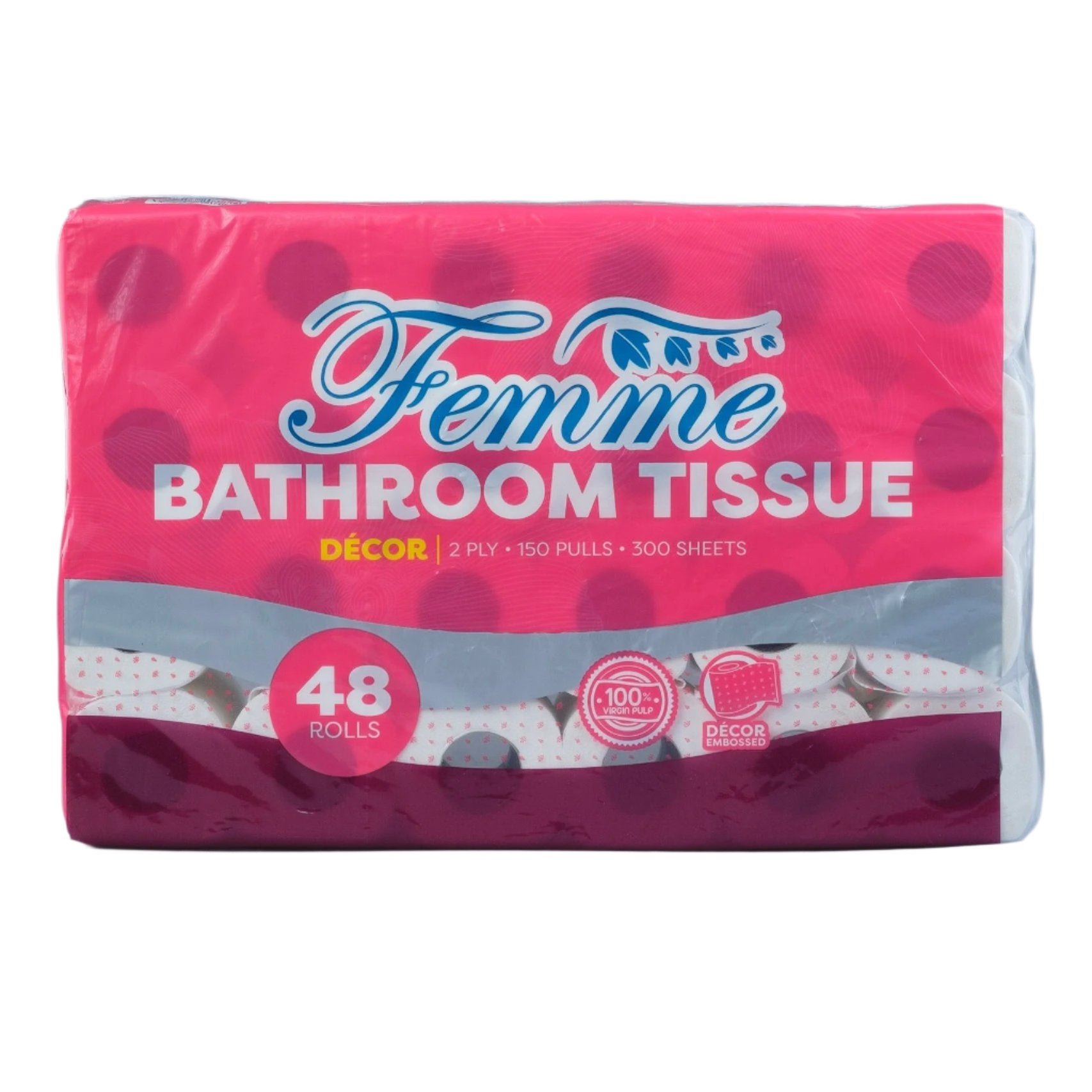 Femme 2 Ply Bathroom Tissue  (48 Rolls)