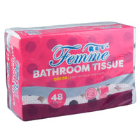 Femme 2 Ply Bathroom Tissue  (48 Rolls)