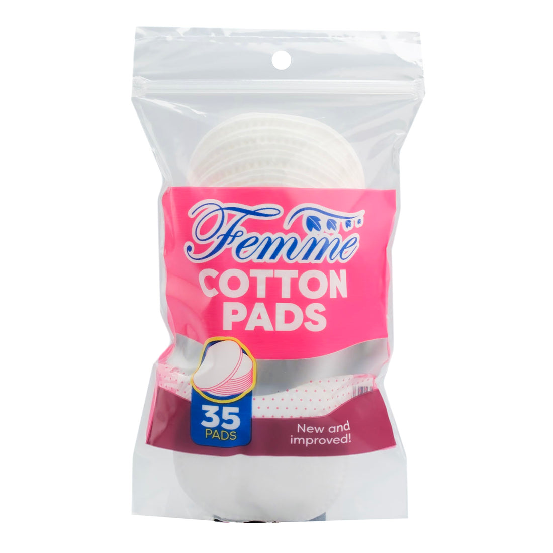 Femme Cotton Round Pads - 35 Pieces (Pack of 2)