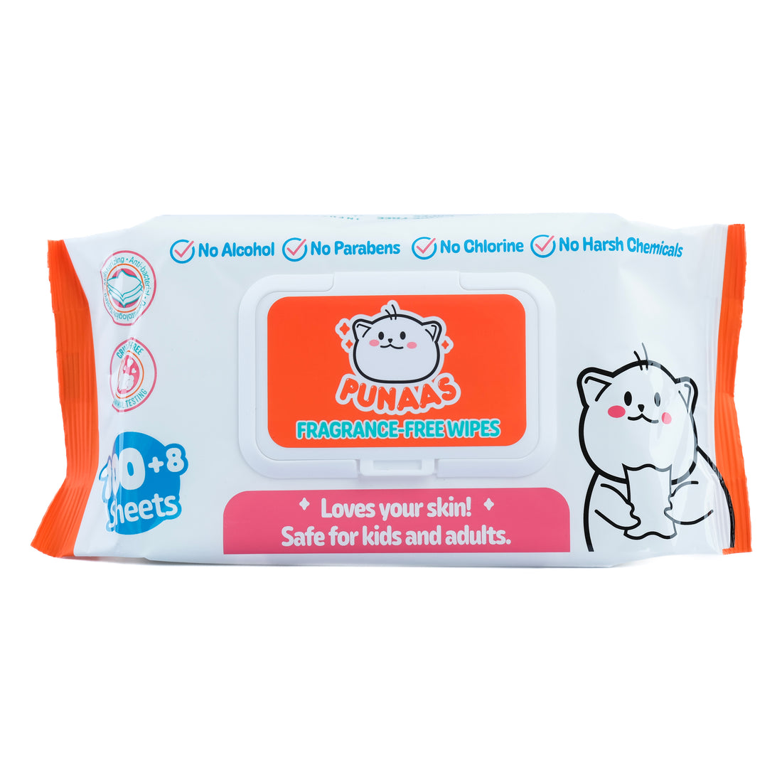 Punaas Fragrance - Free Baby Wipes 108's Pack of 1