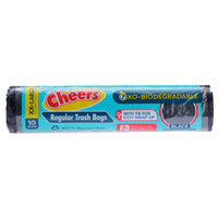 Cheers Extra Extra Large Size Black Trash Bag - 10 Bags (1 Pack)