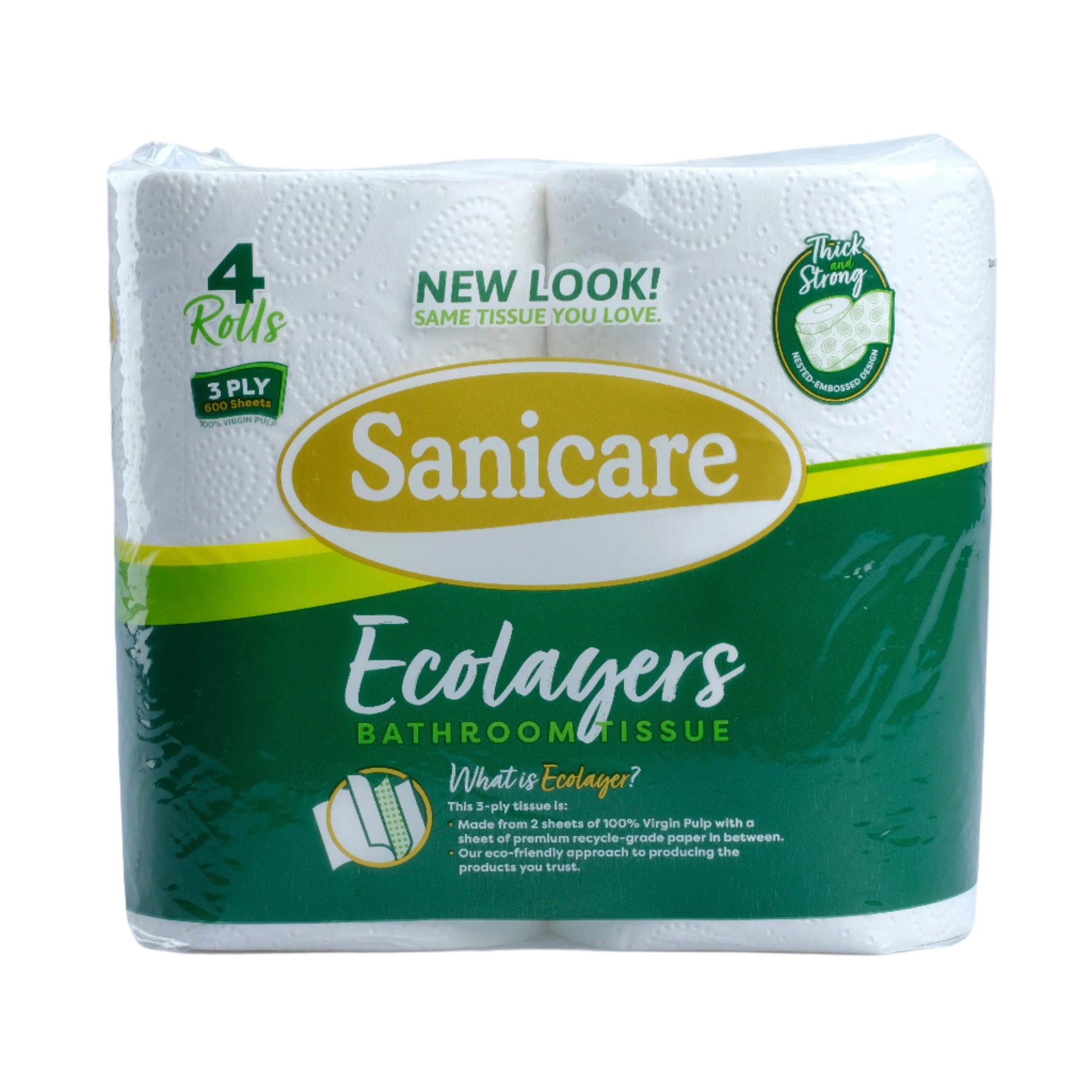 Sanicare Ecolayers Bathroom Tissue (4 Rolls)