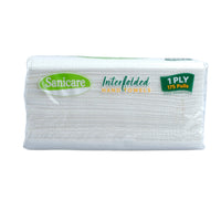 Sanicare Regular 1 Ply Interfolded Paper Towel (1 Pack)