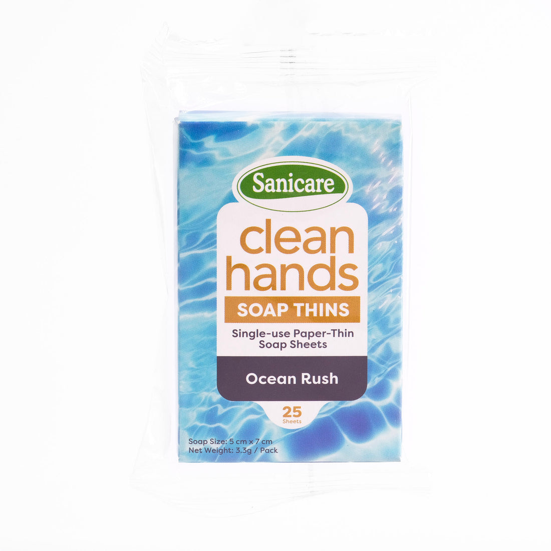 Sanicare Clean Hands Soap Thins - Ocean Rush