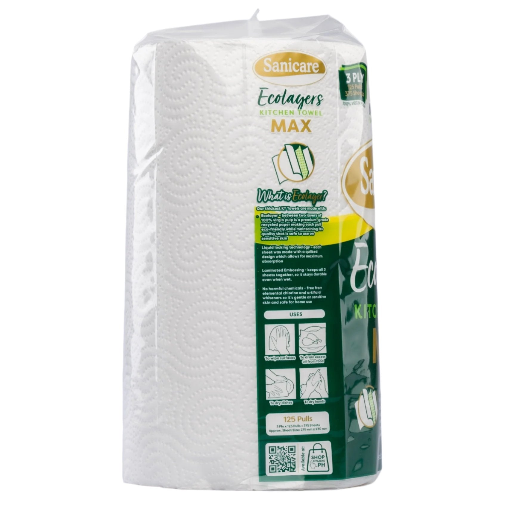 Sanicare Ecolayers Kitchen Towel Max  (1 Roll)