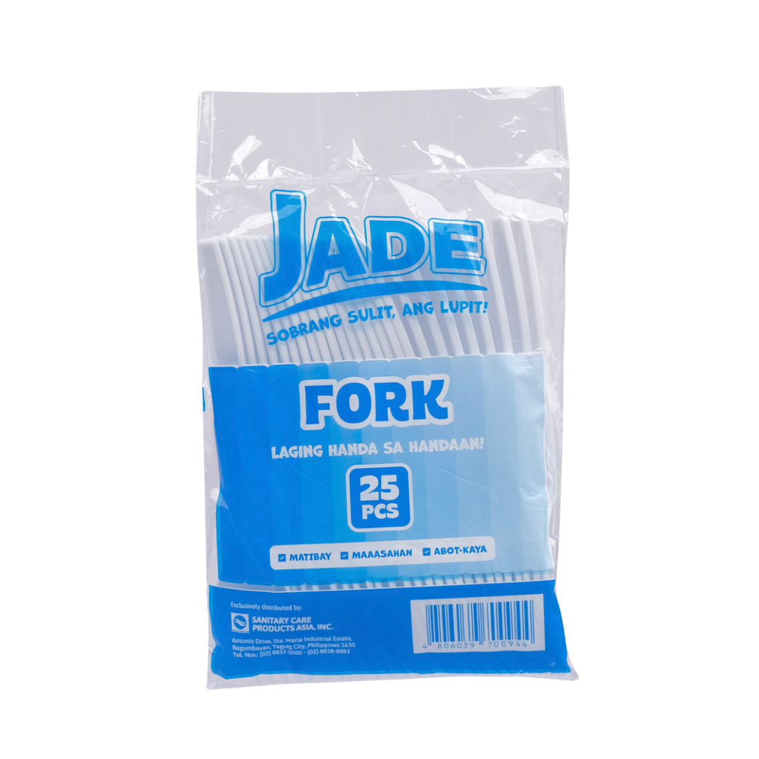 Jade Plastic Fork 25pcs - Sobrang Sulit, Ang Lupit!