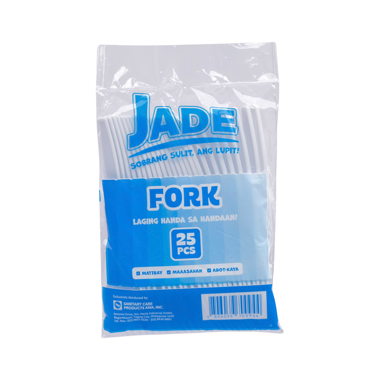 Jade Plastic Fork 25pcs - Sobrang Sulit, Ang Lupit!