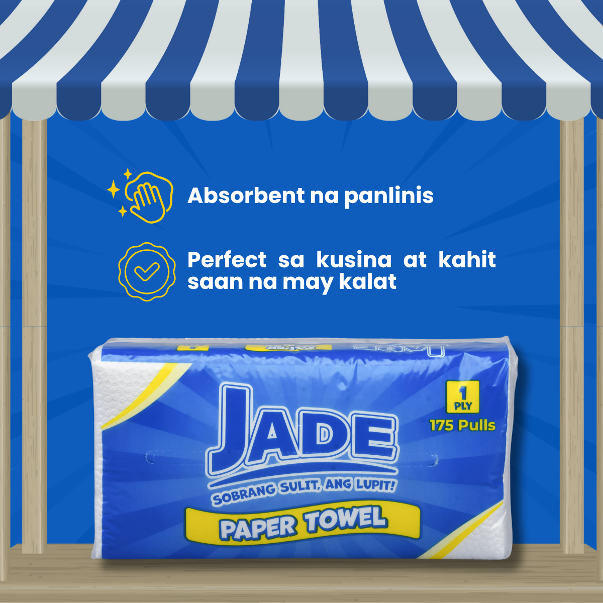 Jade Paper Towel 1-ply 175-pulls