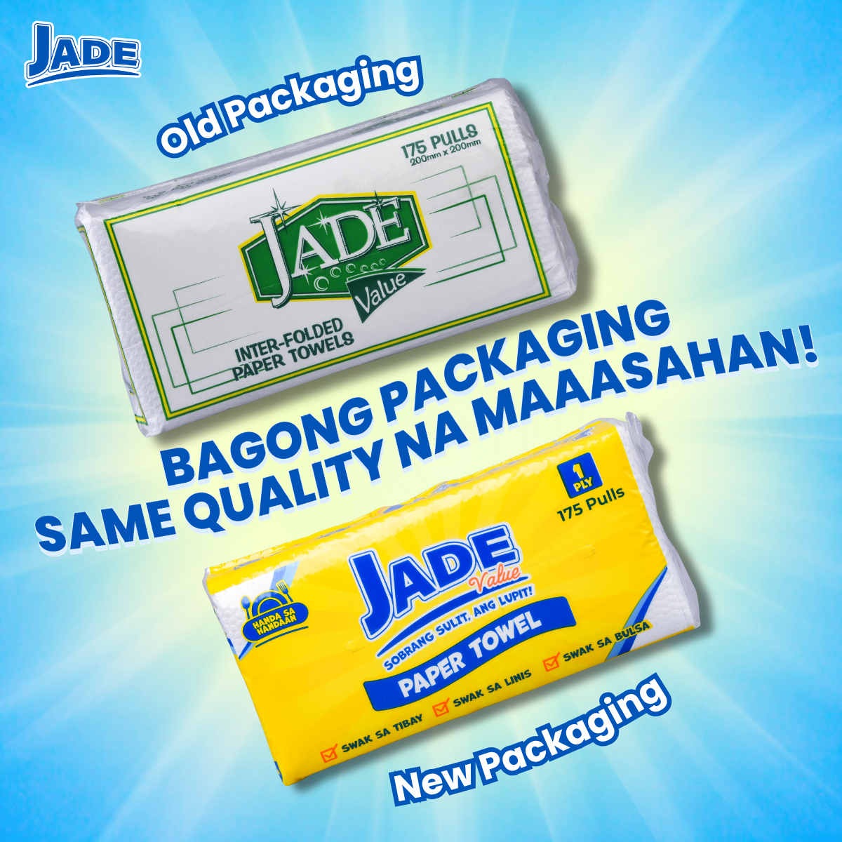 Jade Paper Towel Value 1-ply 175-pulls