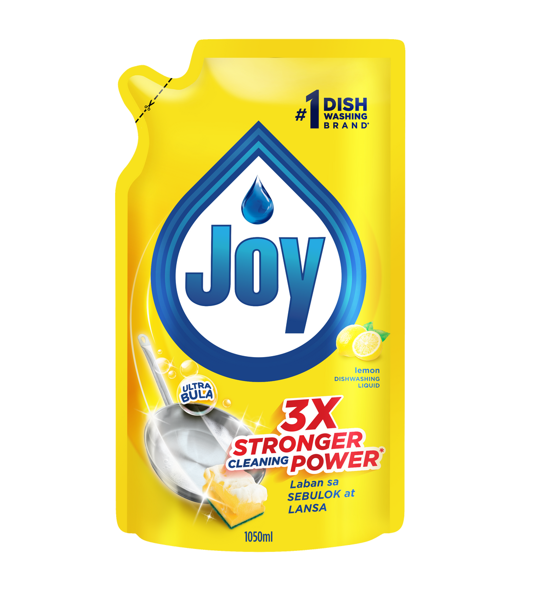 Joy Dishwashing Liquid Lemon 1050ml Refill