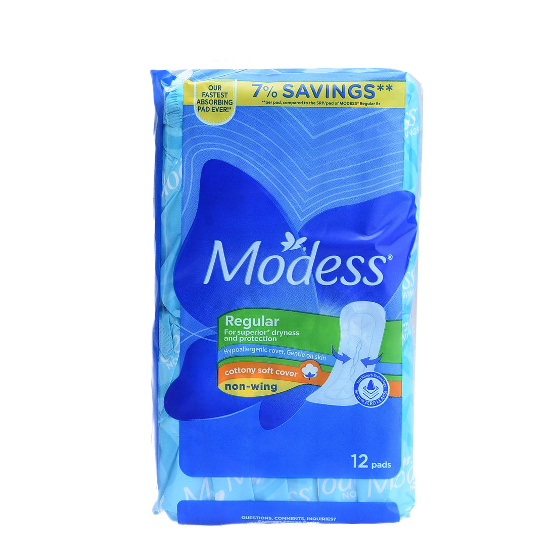 Modess Cottony Maxi Non Wings Napkin 12s