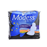 Modess Cottony Soft Ultra Thin Overnight Wing Napkin 10s