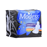 Modess Cottony Soft Ultra Thin Overnight Wing Napkin 10s