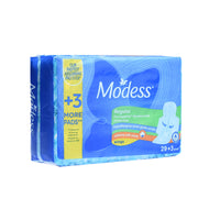 Modess Regular Cotton With Singles Napkin 32s